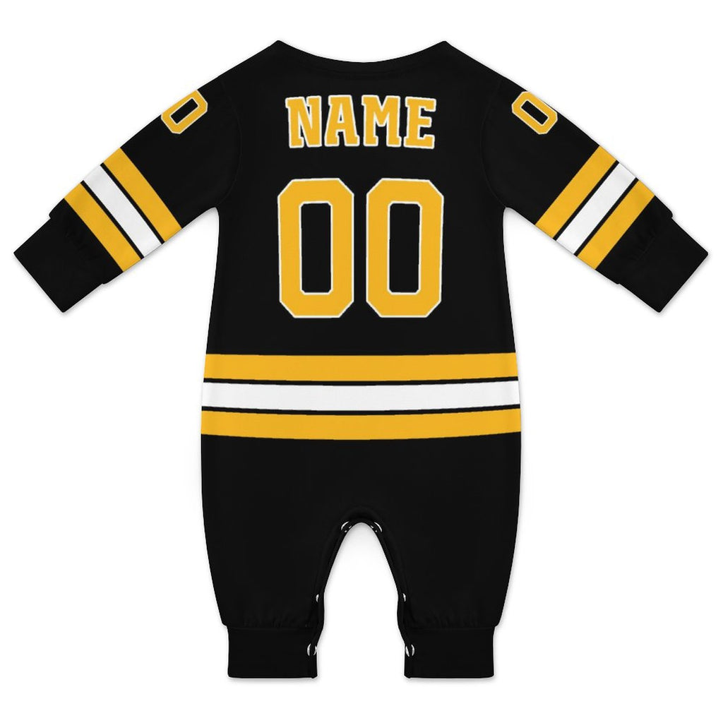 Boston Hockey Baby Jumpsuit